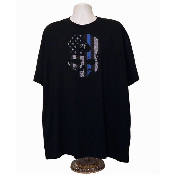 Stay Zero Foxtrot Tee Shirt 3XL Black Skull Short Sleeve Polyester Cotton - Picture 2 of 8